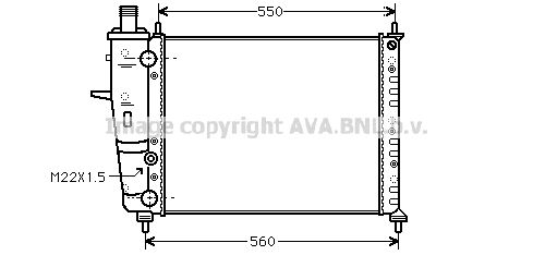 AVA QUALITY COOLING Radiaator,mootorijahutus FT2160